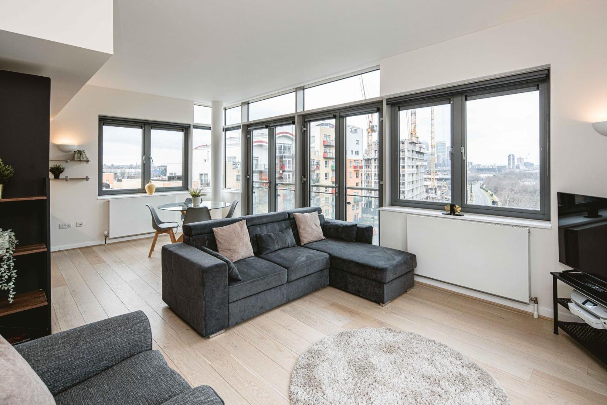 Beautiful Penthouse Apartment With Private Terrace In Greenwich Peninsula لندن المظهر الخارجي الصورة